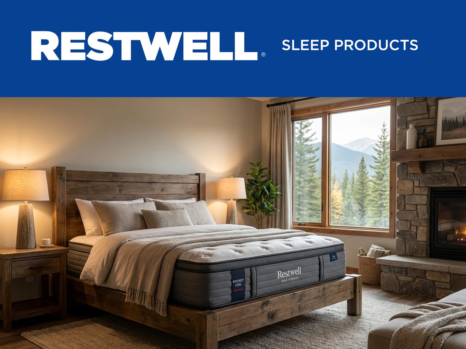 Cutaway illustration of a pocket-coil mattress with a Made in Canada tag
