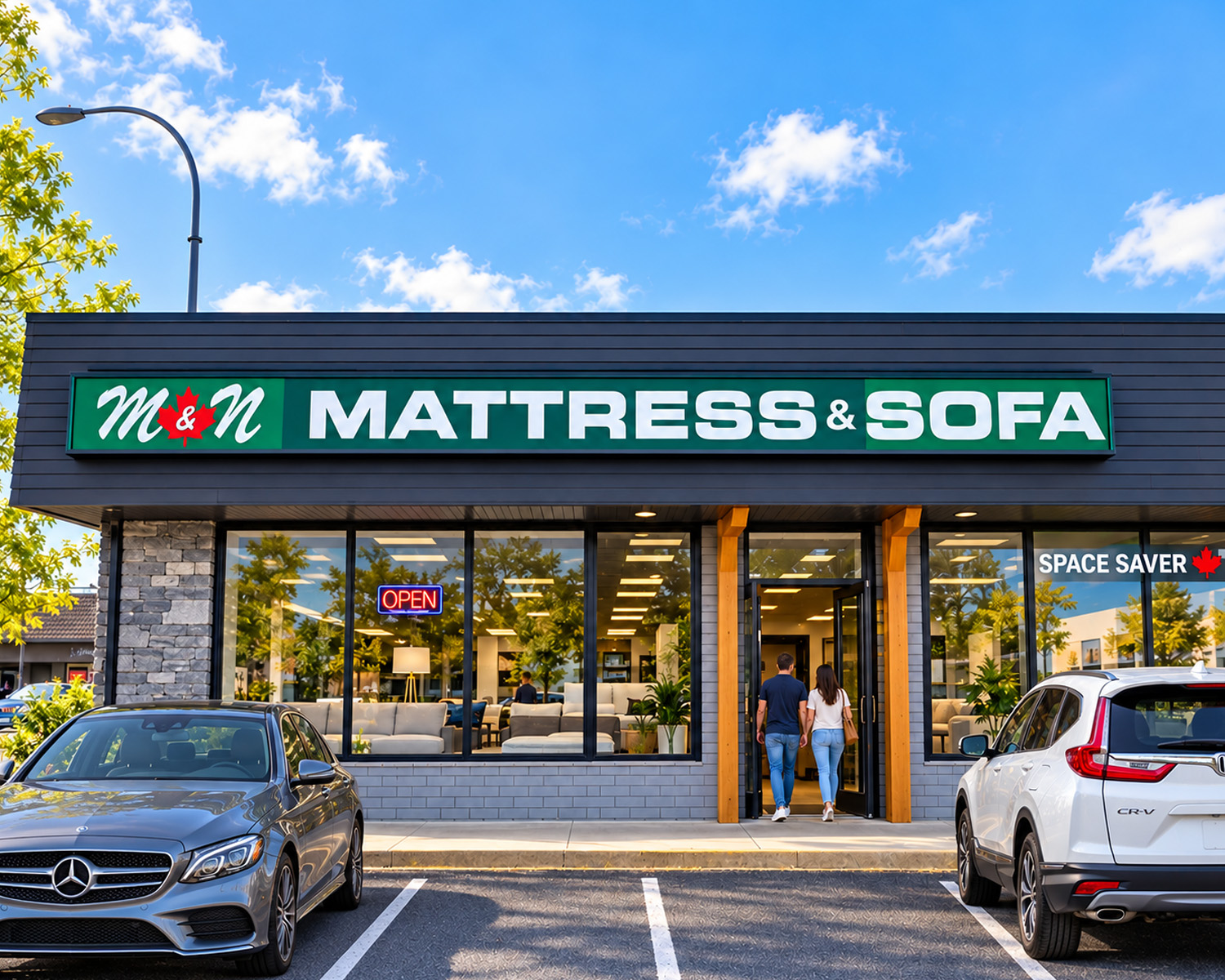Illustration of the M&N Mattress & Sofa storefront